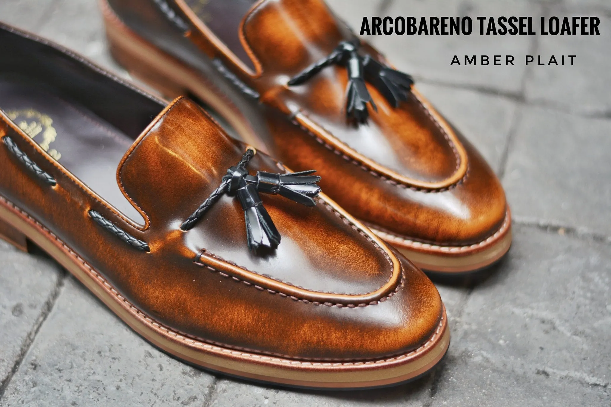 505 Tassel Loafer Amber - Plaid - Wooden Soles