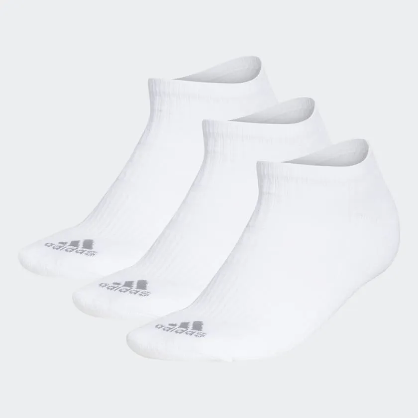 Adidas Women's Comfort Low All White 3 Pack Golf Socks HA9182