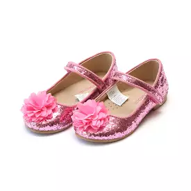 Alice Glitter Flower Flat