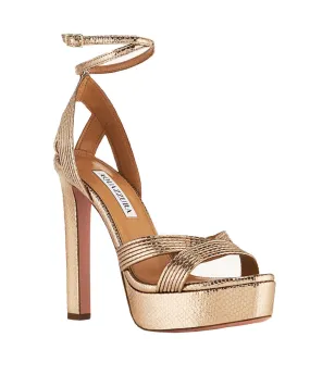 Ari Platform Sandal in Gold