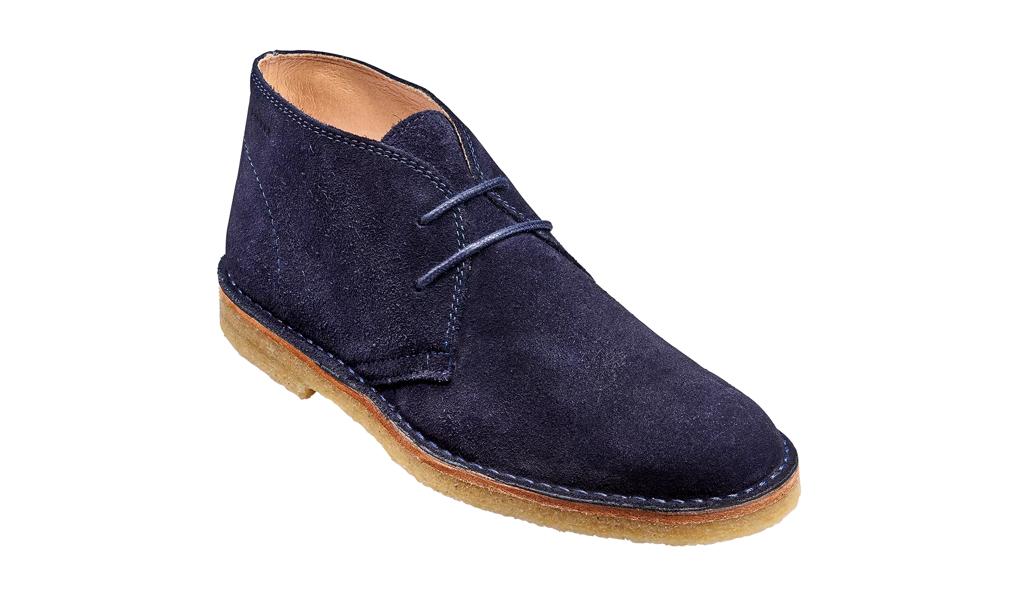 Barker Monty Desert Boot - Navy Suede