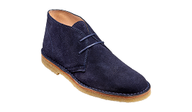 Barker Monty Desert Boot - Navy Suede