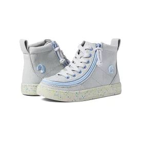 Billy Kids Classic Lace High Tops - Grey/Blue Speckle