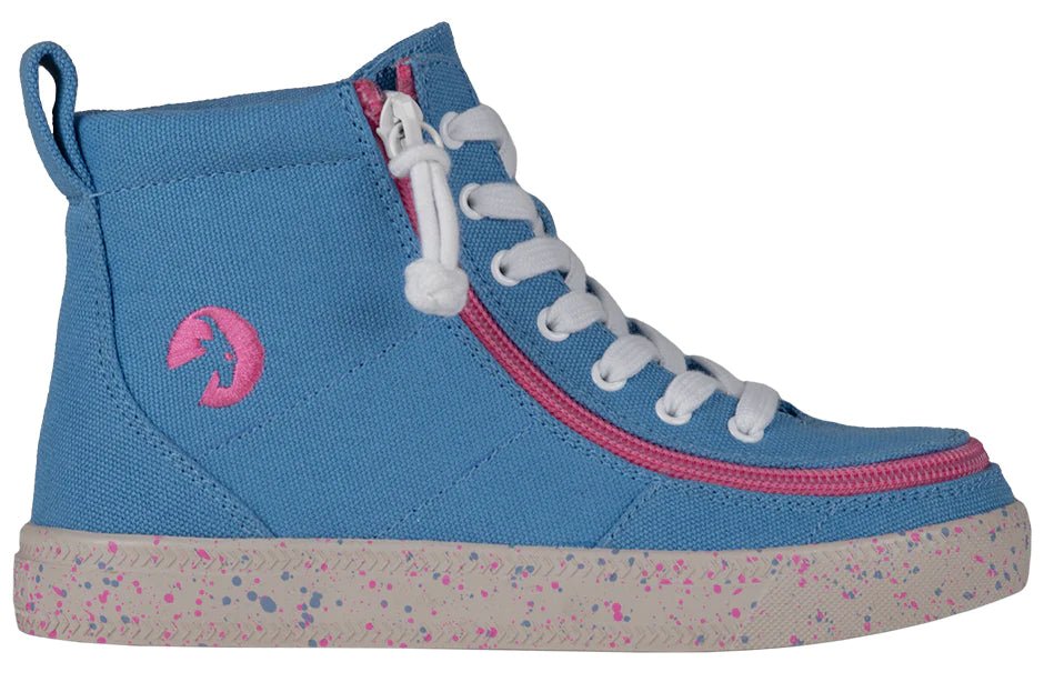 Billy Toddler Classic Lace High Tops - Blue/Pink Speckle