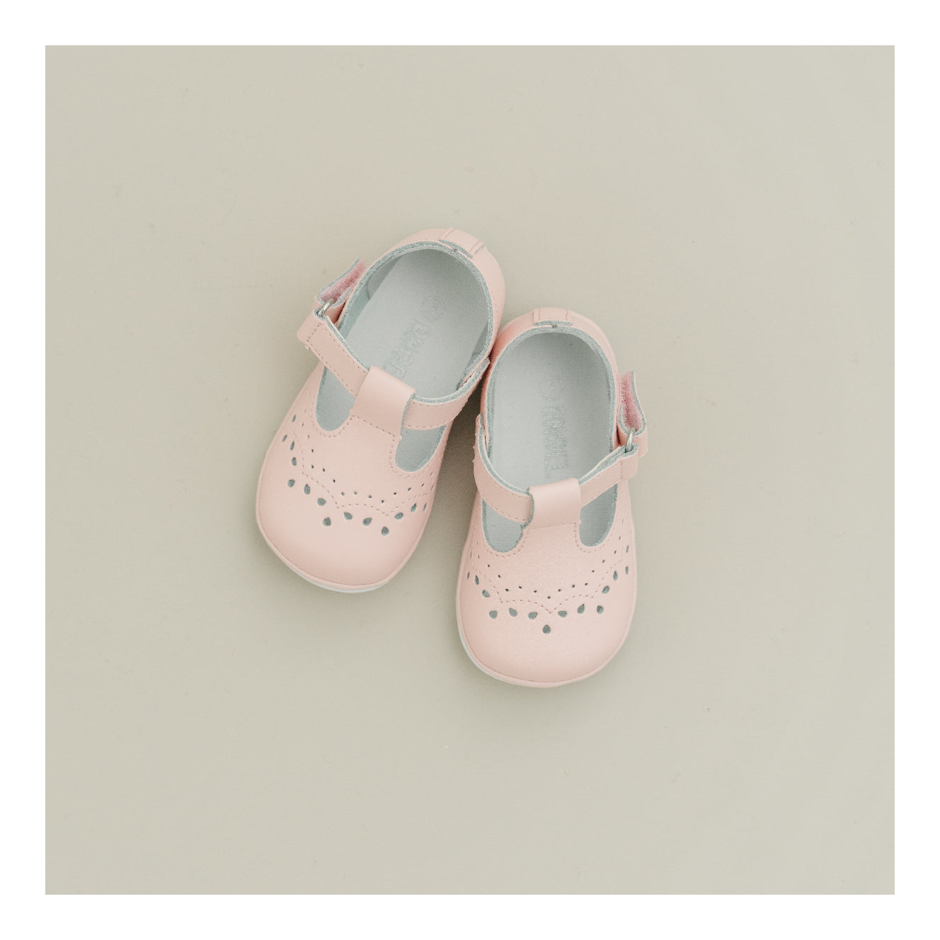 Birdie Pink Leather T-Strap Mary Jane (Baby)