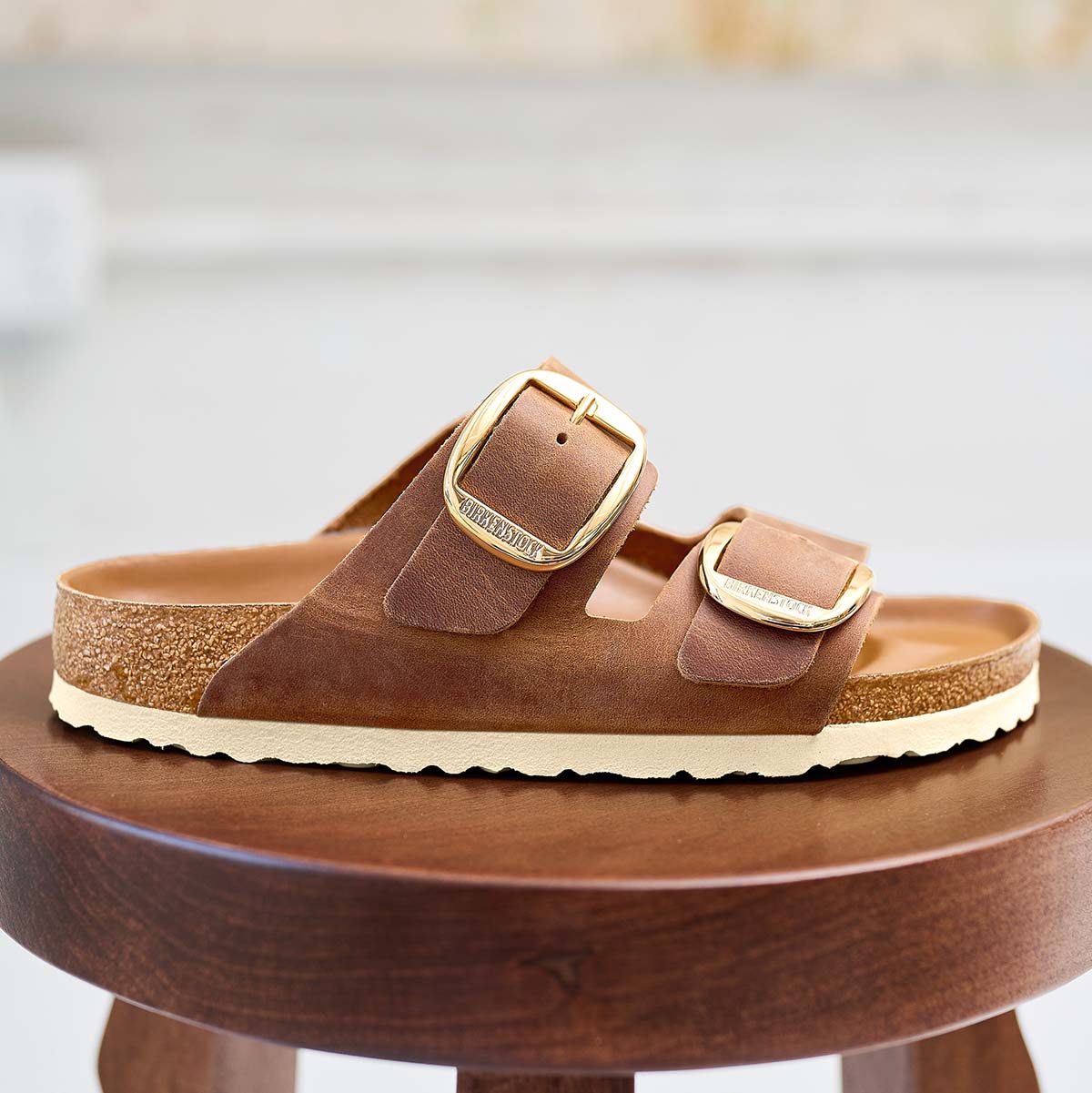    Birkenstock Arizona Antik Brown Big Buckel Cognac