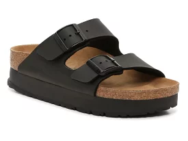 Birkenstock: Arizona Platform in Vegan Black