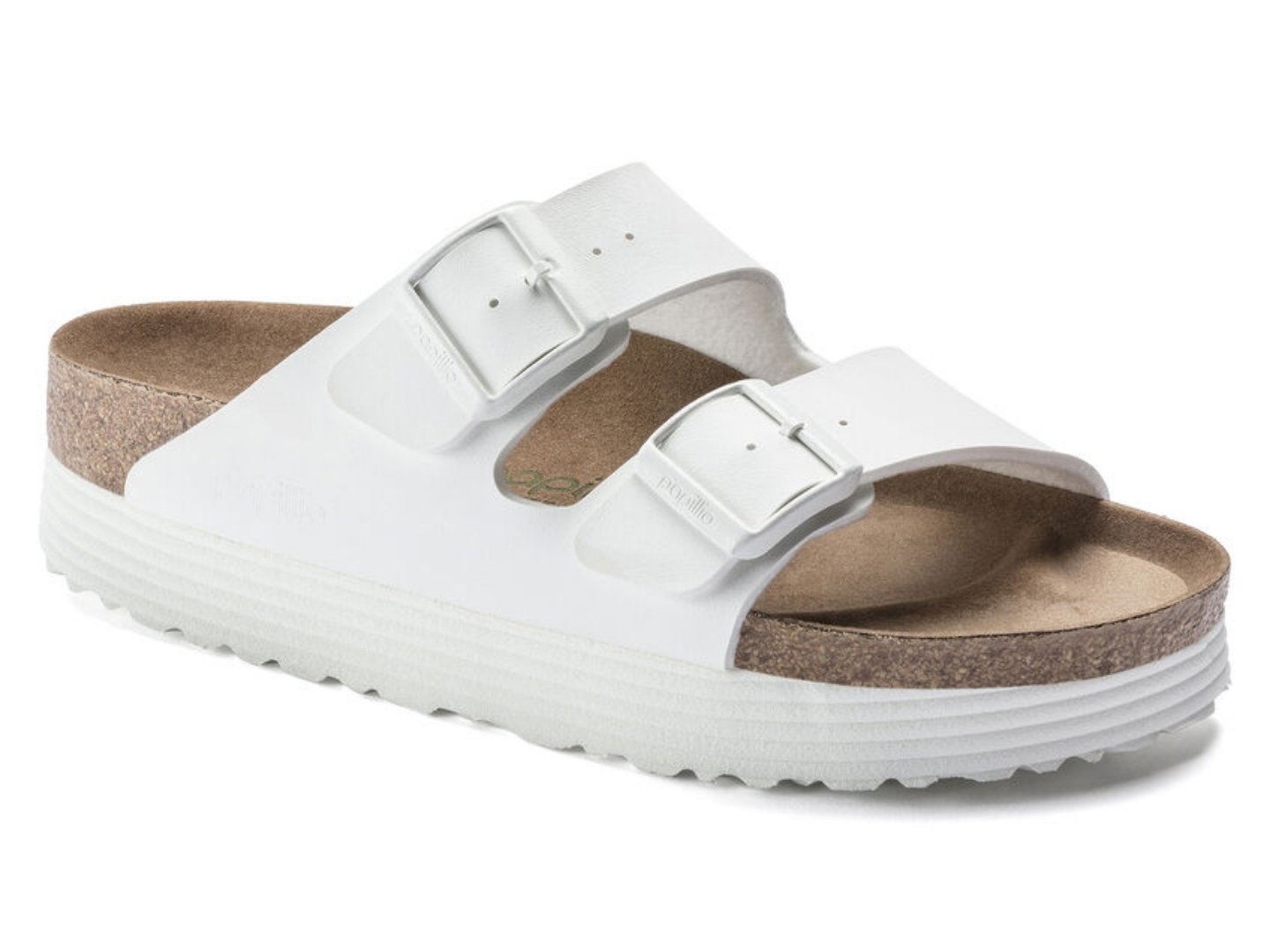 Birkenstock: Arizona Platform in Vegan White