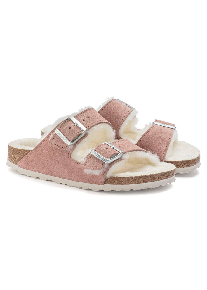 Birkenstock Arizona Shearling Suede 1023258 Pink Clay