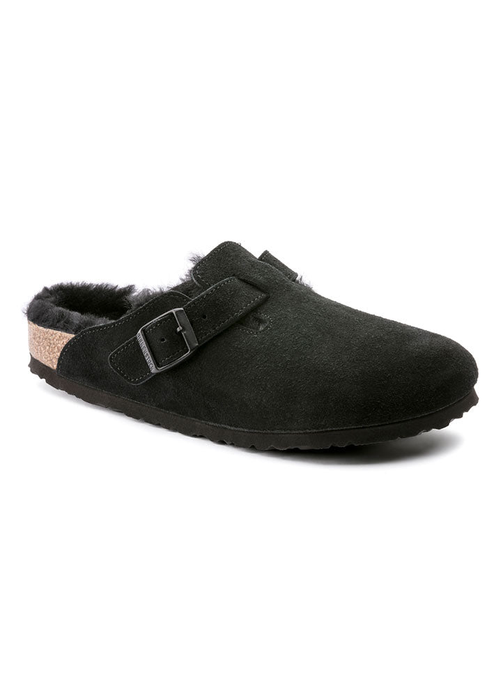 Birkenstock Boston Suede Shearling 259883 Black