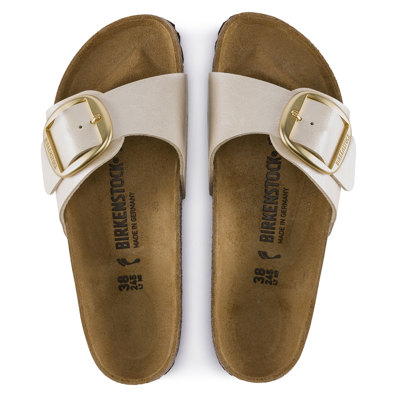        Birkenstock Madrid Big Buckle Pearl White