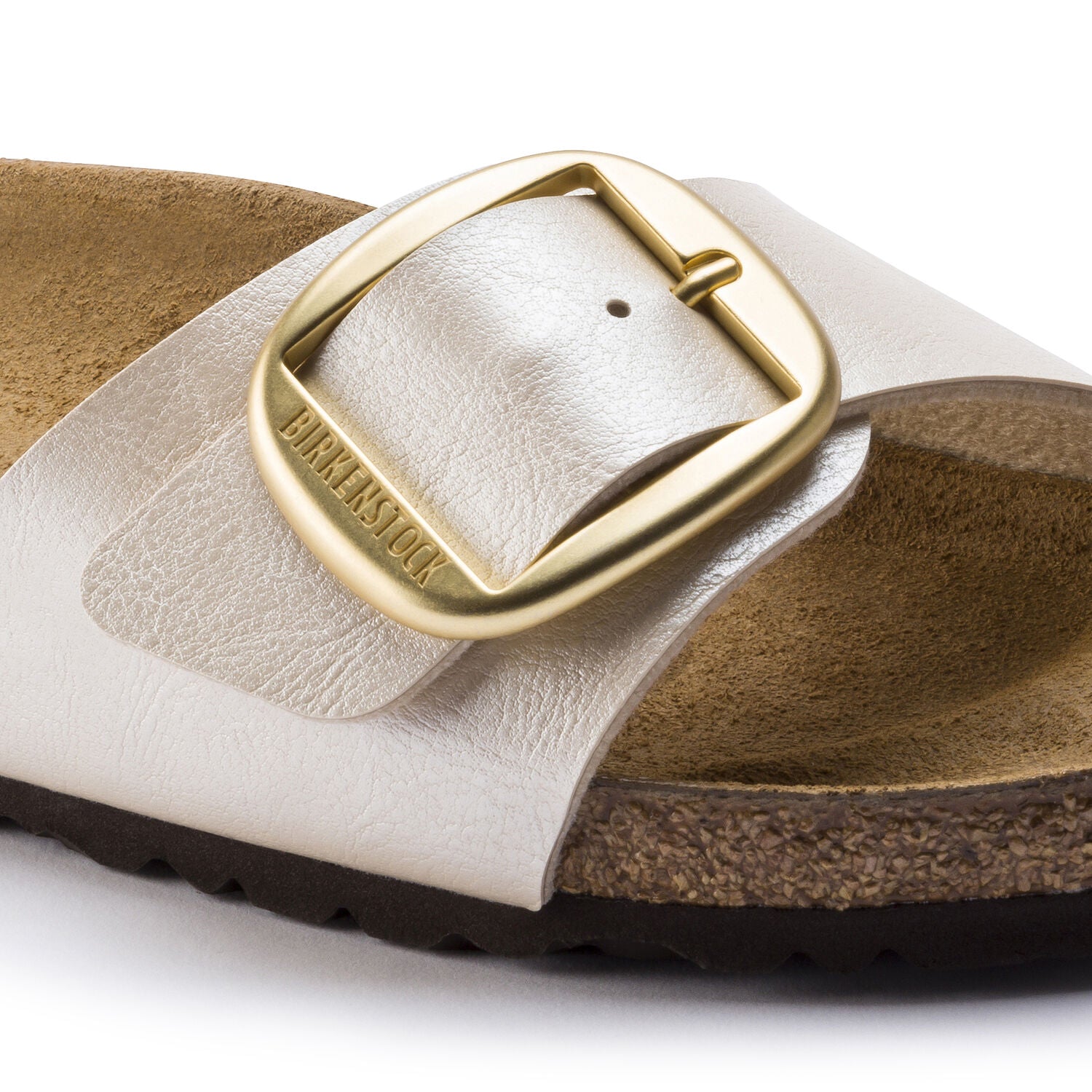        Birkenstock Madrid Big Buckle Pearl White