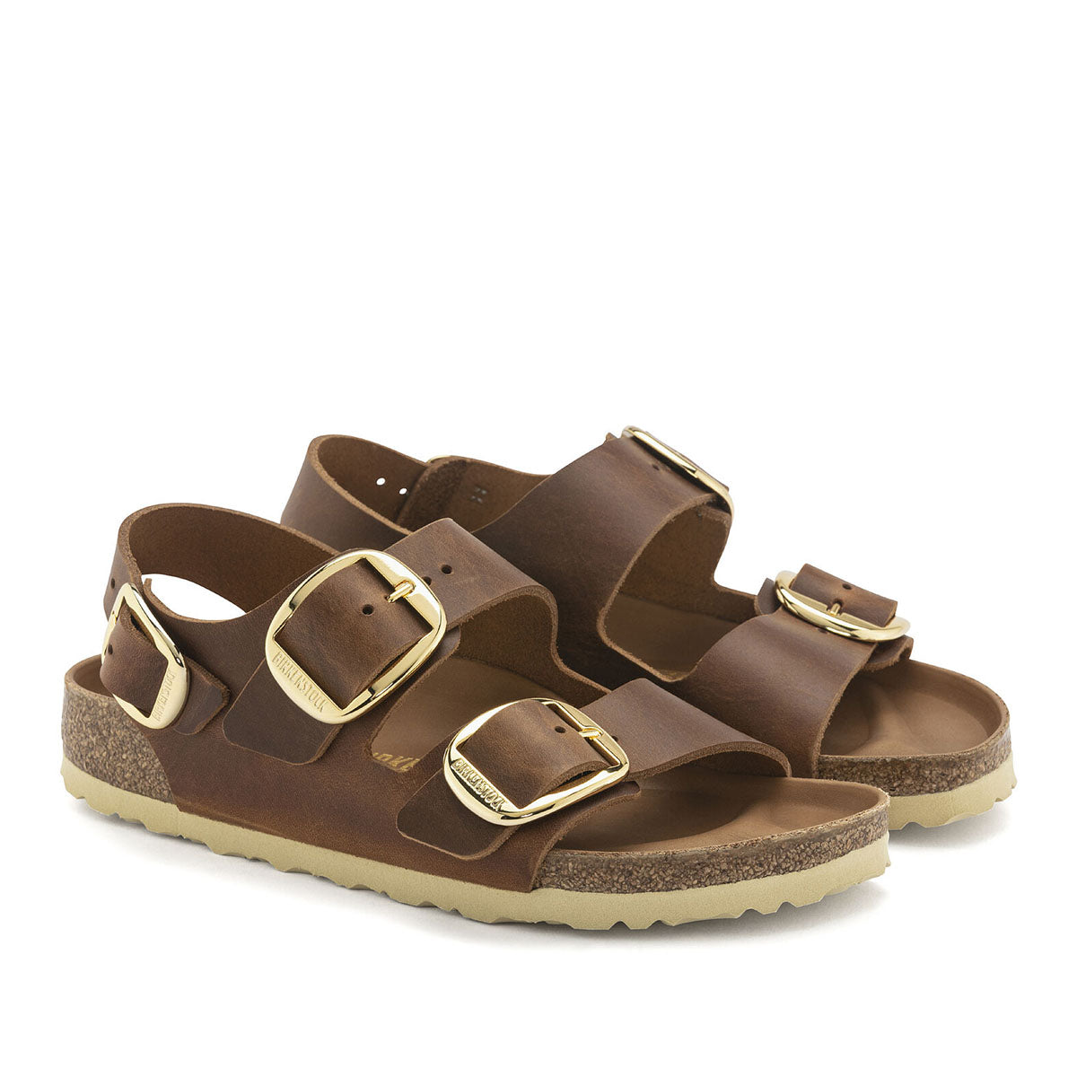 Birkenstock Milano Big Buckle Cognac   