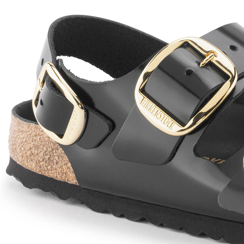 Birkenstock Milano Big Buckle High Shine Black   