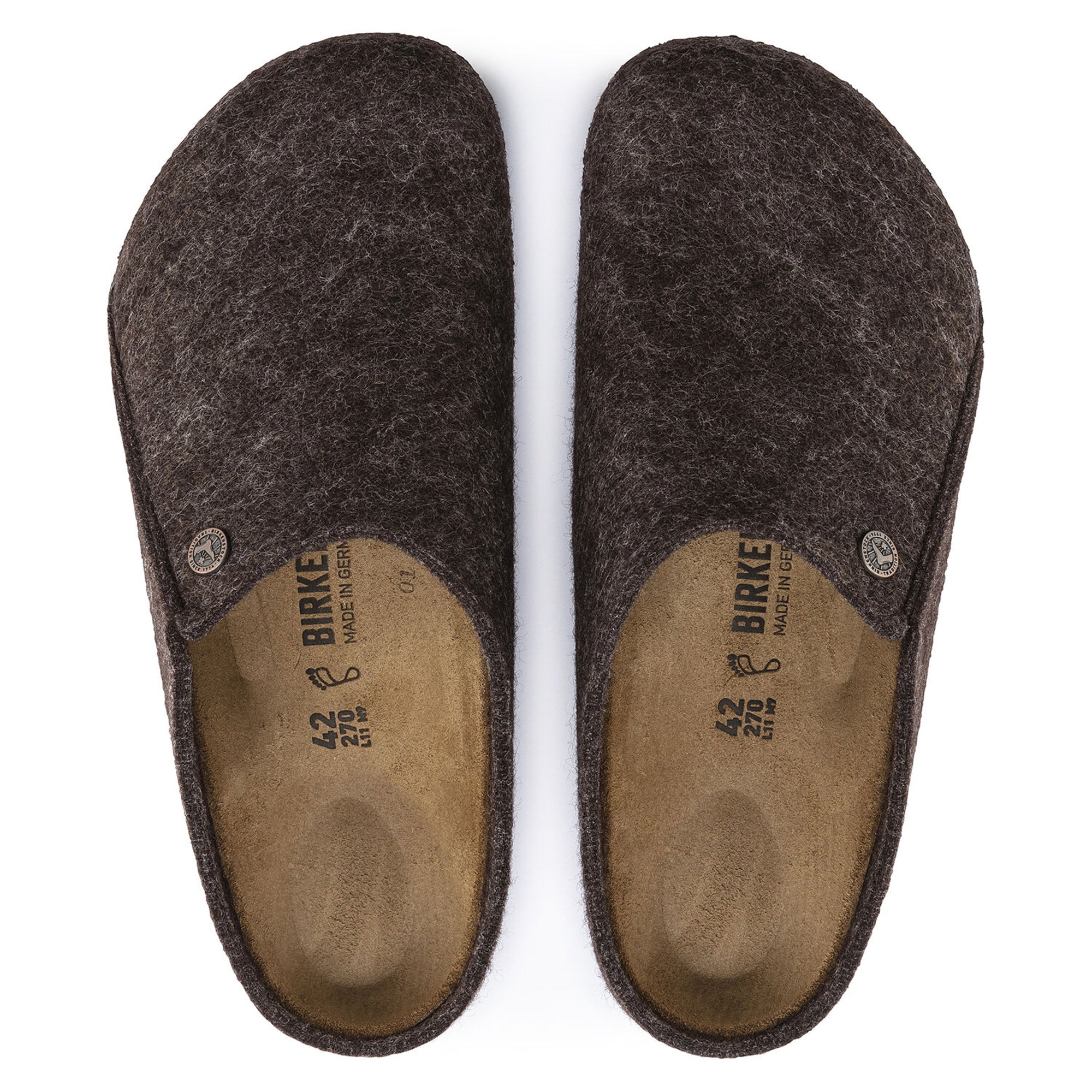 Birkenstock Zermatt Felt Slippers - Mocha