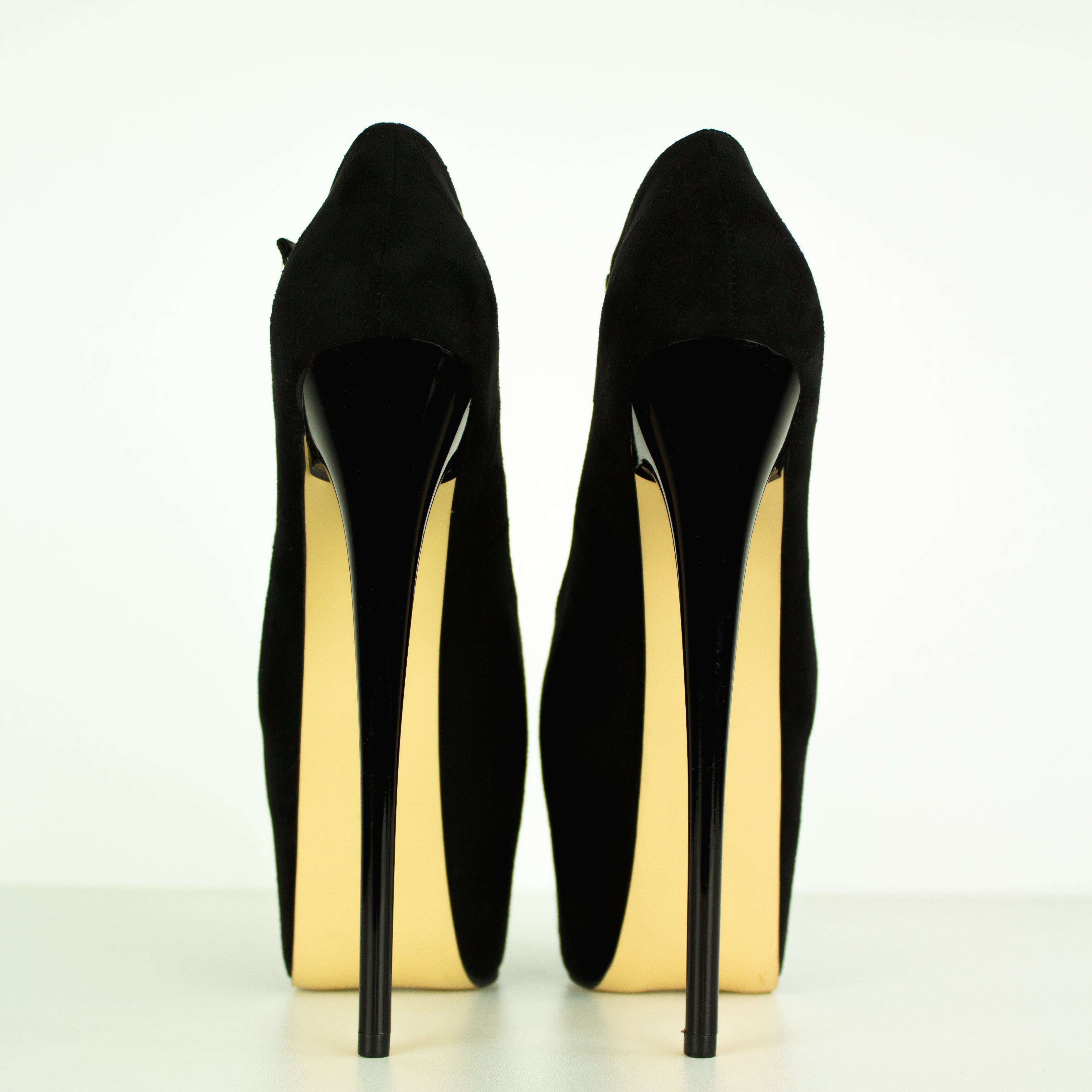 Black Suede Mary jane Suede High Heels