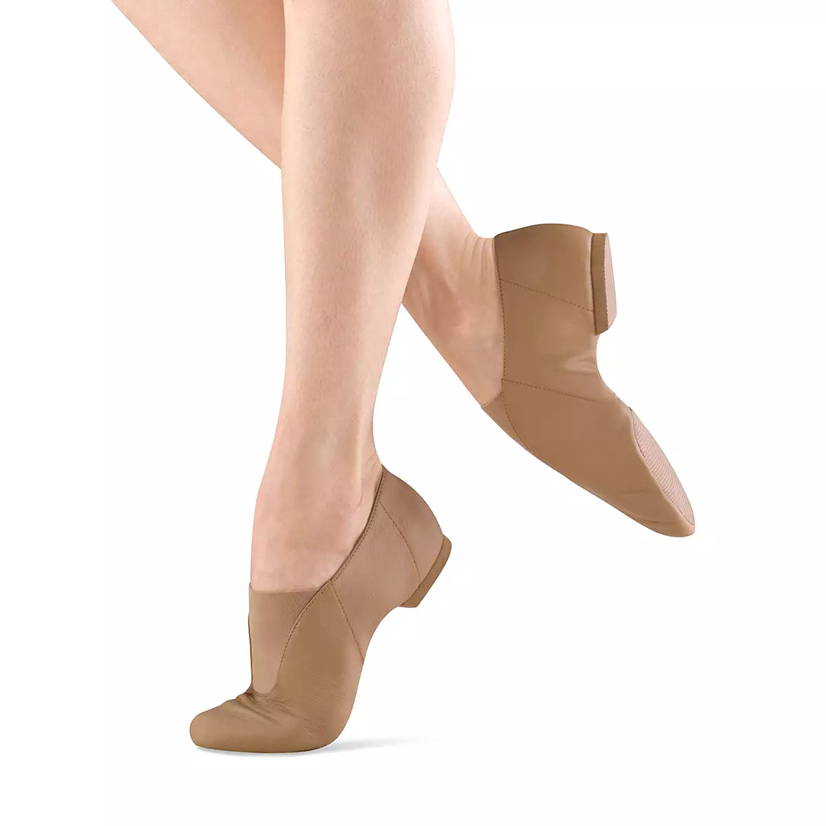 Bloch Ladies Super Jazz Split Sole Shoes - Tan