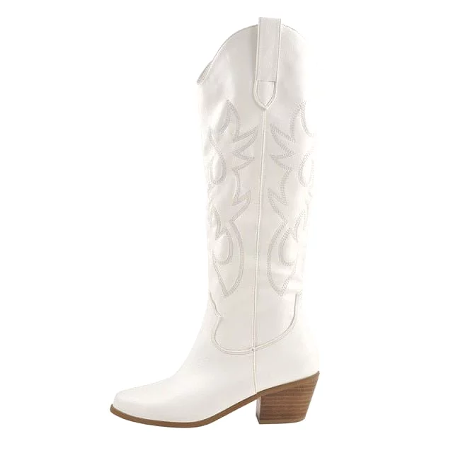 Boots Queen Agnes (White)