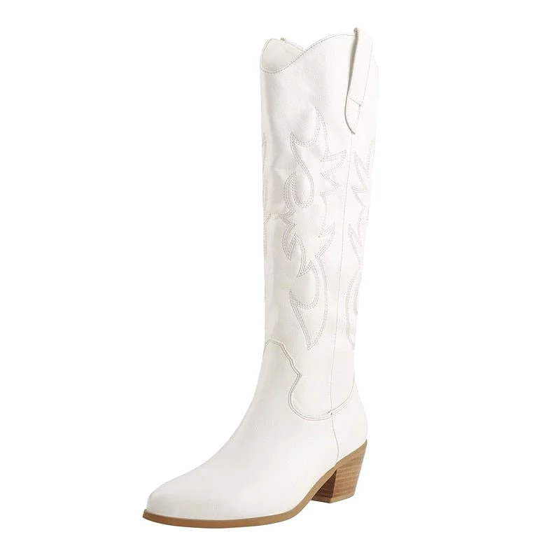 Boots Queen Agnes (White)