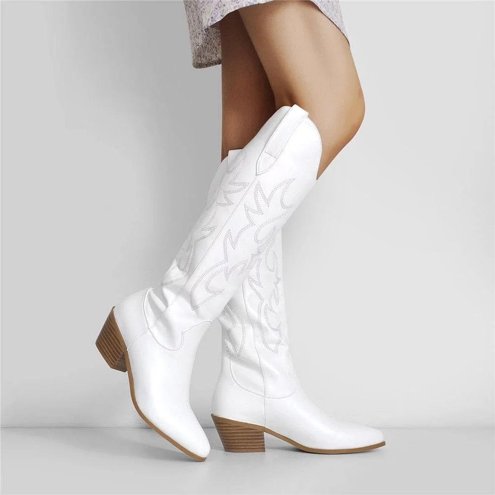 Boots Queen Agnes (White)