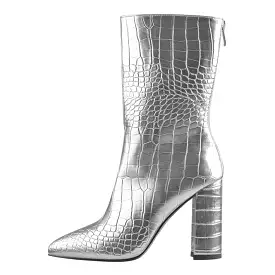 Boots Queen Krocola (Silver)