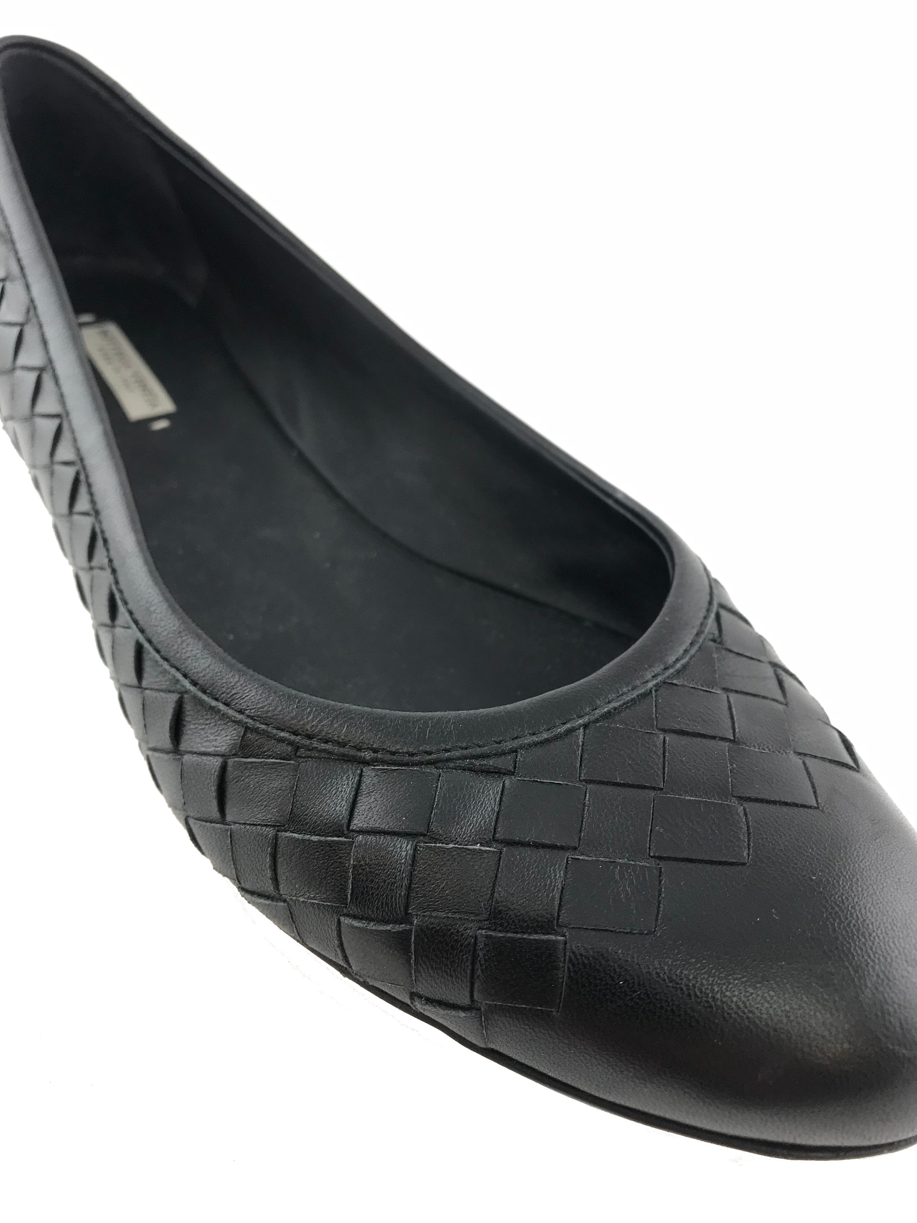 Bottega Veneta Intrecciato Nappa Peggy Ballerinas Size 7