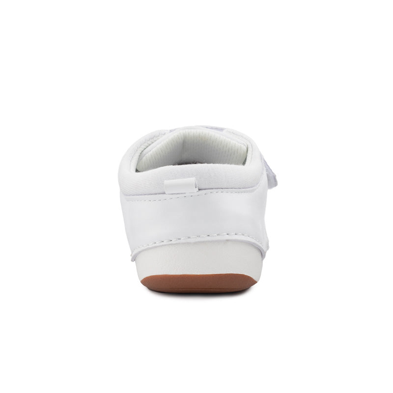 BROOKLYN white baby and toddler unisex sneakers