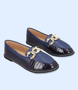 BW6226-NAVY-Women Casual Shoes