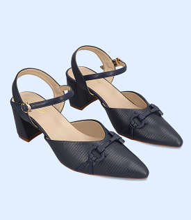 BW8166-NAVY-Women Casual Court Shoes