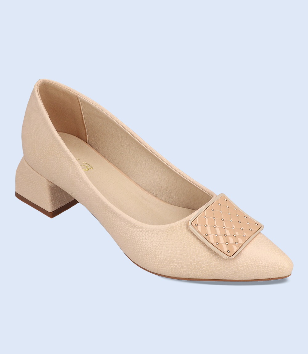 BW8631-BEIGE-Women Casual Court Shoes