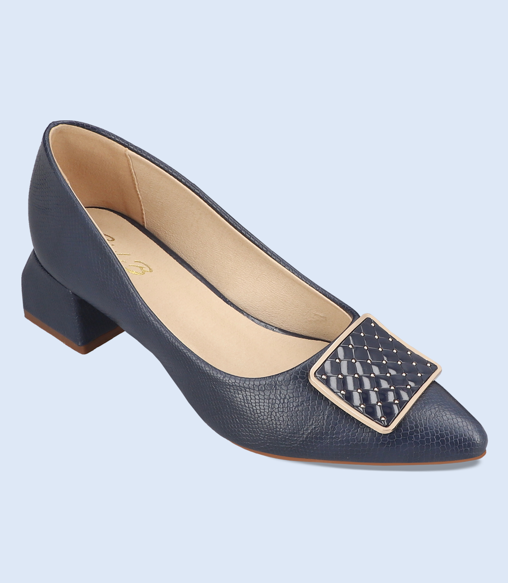 BW8631-NAVY-Women Casual Court Shoes