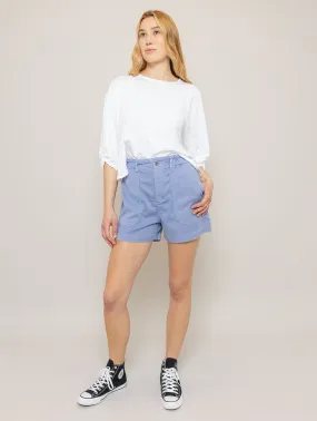 Callie Ruffle Short - Peri Blue