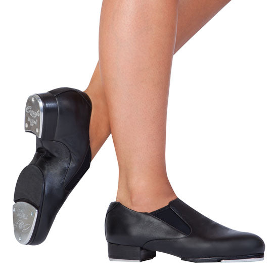 Capezio Adult Riff Slip-On Tap Shoes - Black