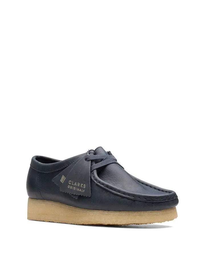 Clarks Originals Wallabee Navy Leather