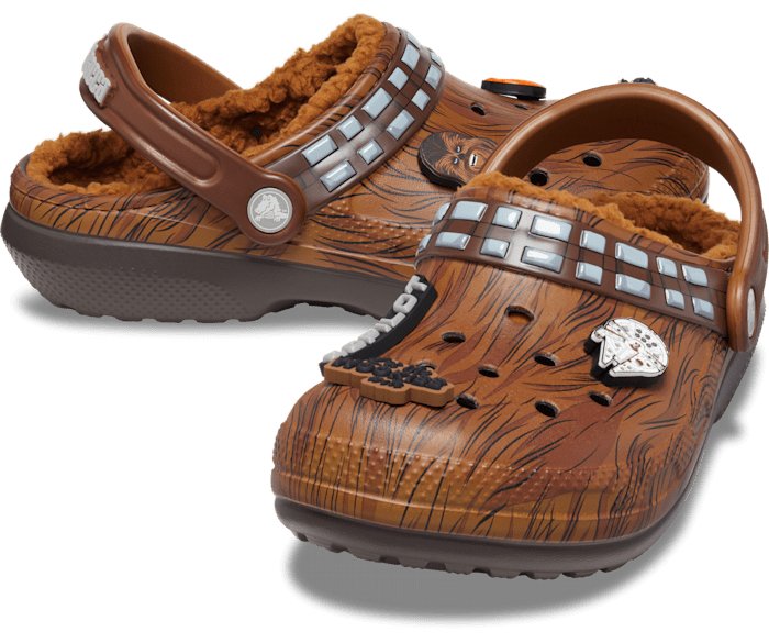 Crocs Adult Unisex Star Wars Chewbacca Classic Lined Clog - Espresso