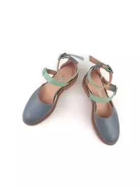 ELLIE RAF BLUE RUBBER FLATS