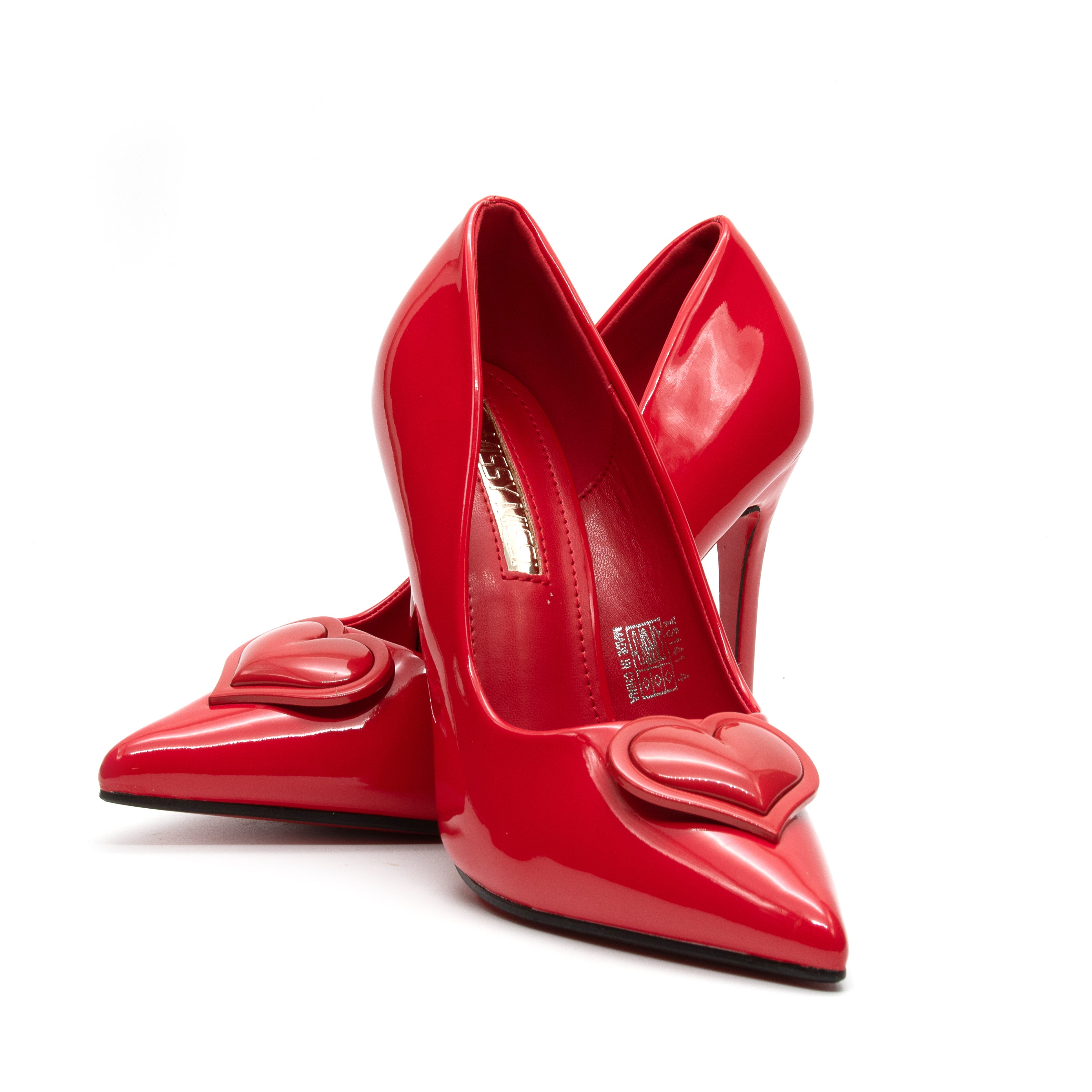 Glossy Red Bottom High Heel