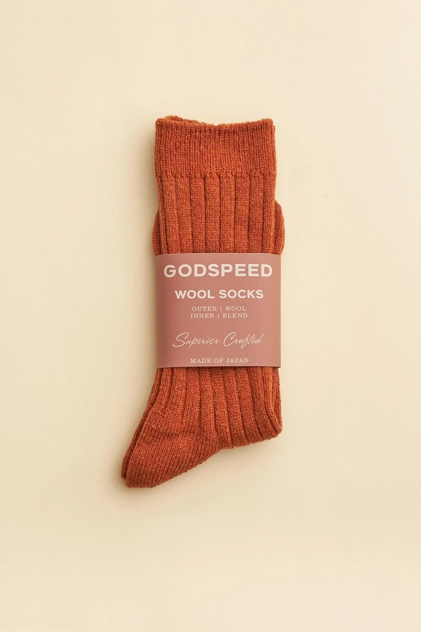 Godspeed Wool Socks - Rust