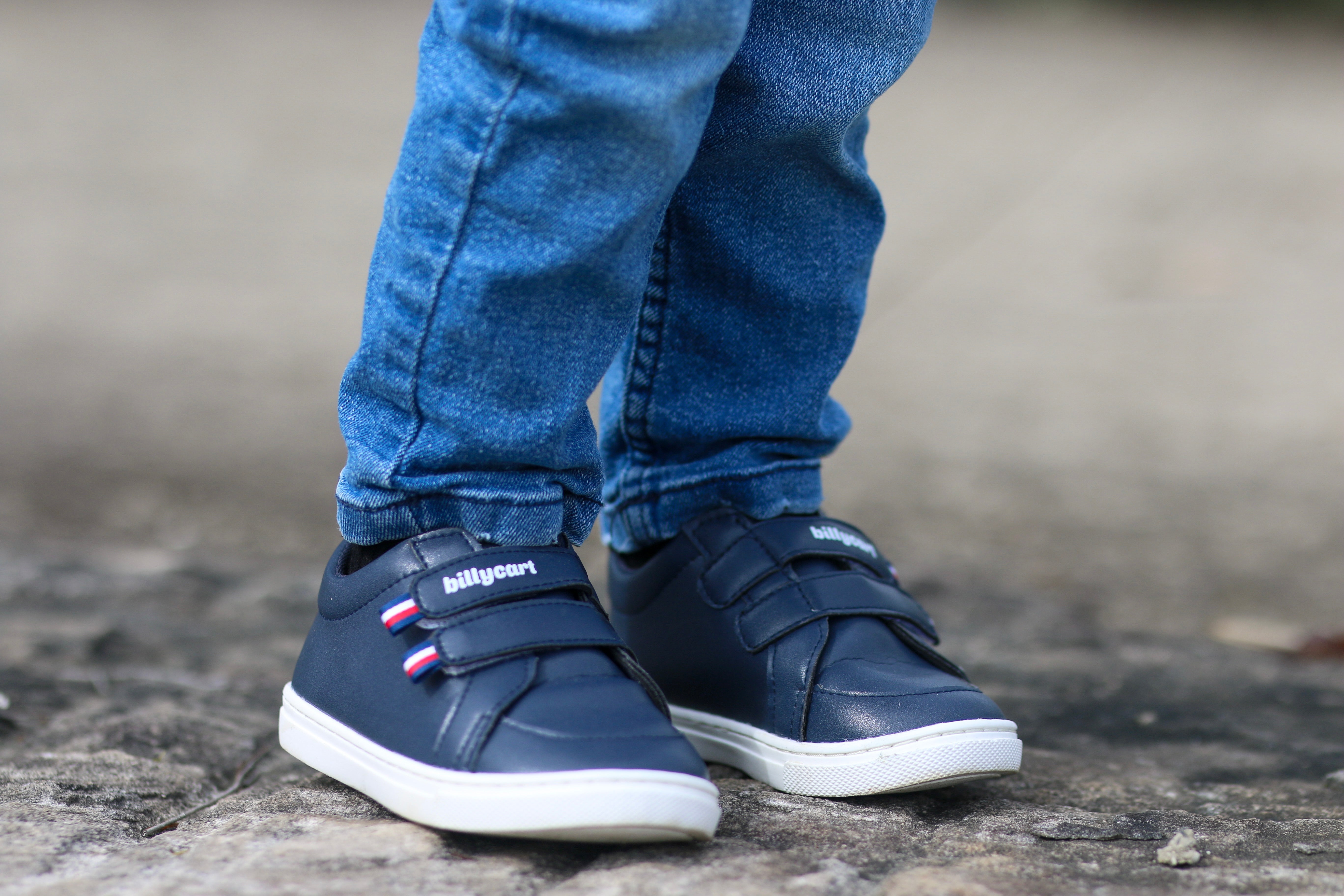 JESSE navy toddler sneakers