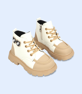 KB0123-BEIGE-Boys Casual Shoe