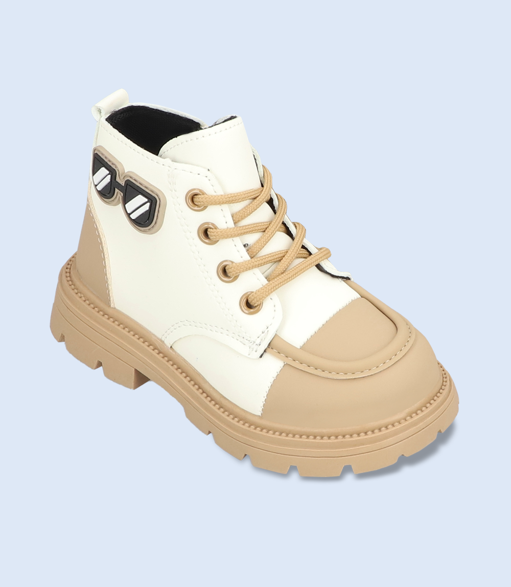 KB0123-BEIGE-Boys Casual Shoe