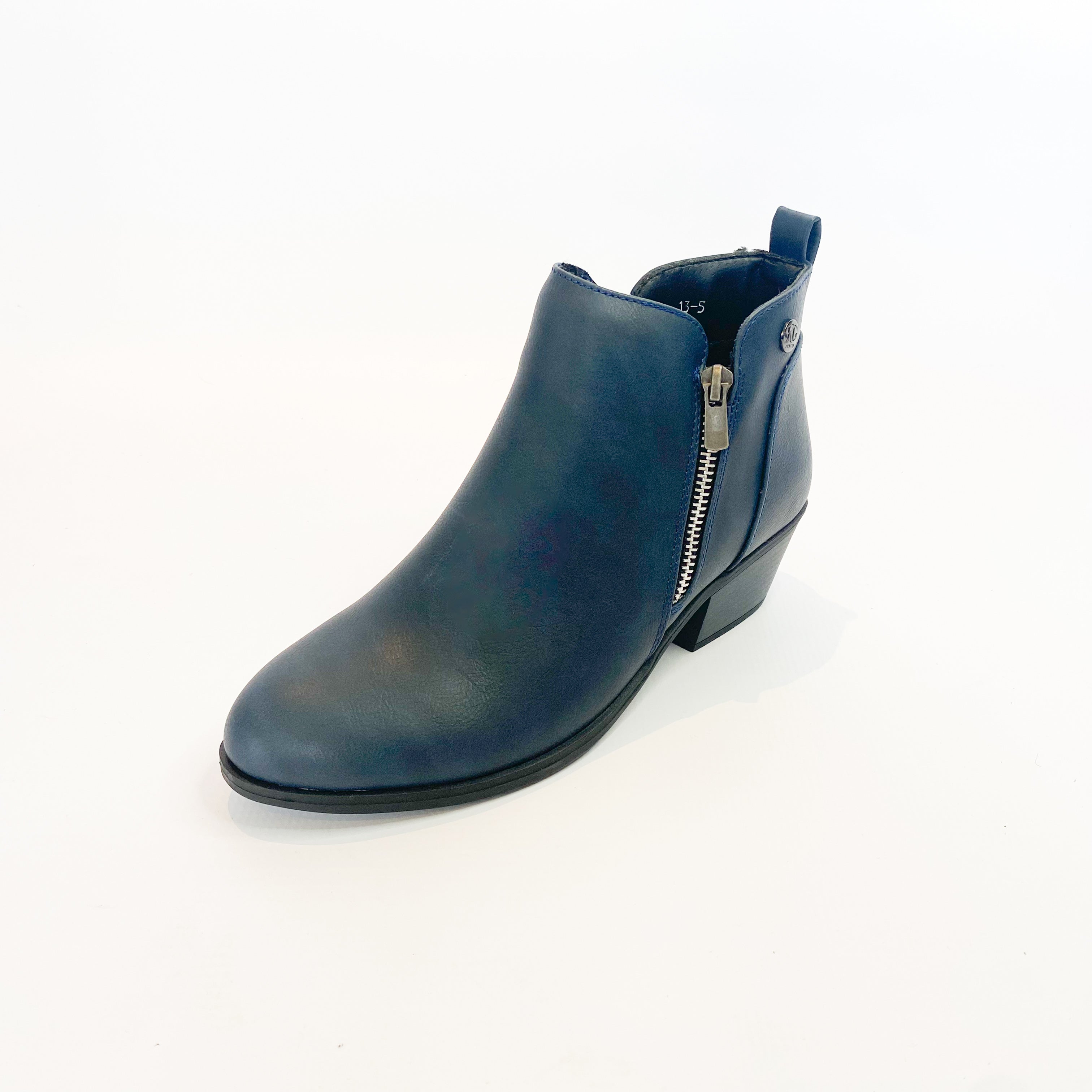 KG navy zide zip boot