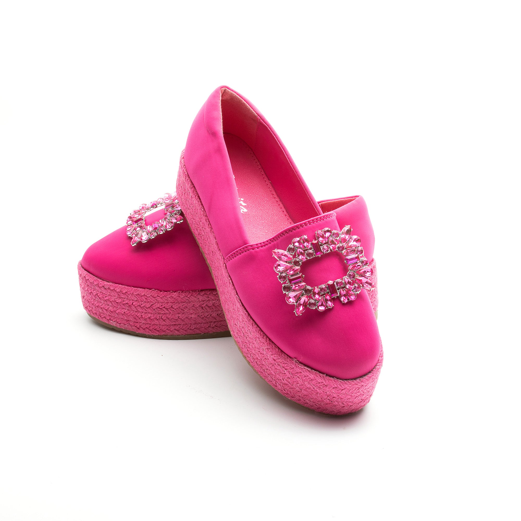 Krystal Rhinestone Decorated Platform Shoes