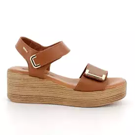 Ladies IGI & Co Sandal Tan Leather Strap Wedge Heel 5687322