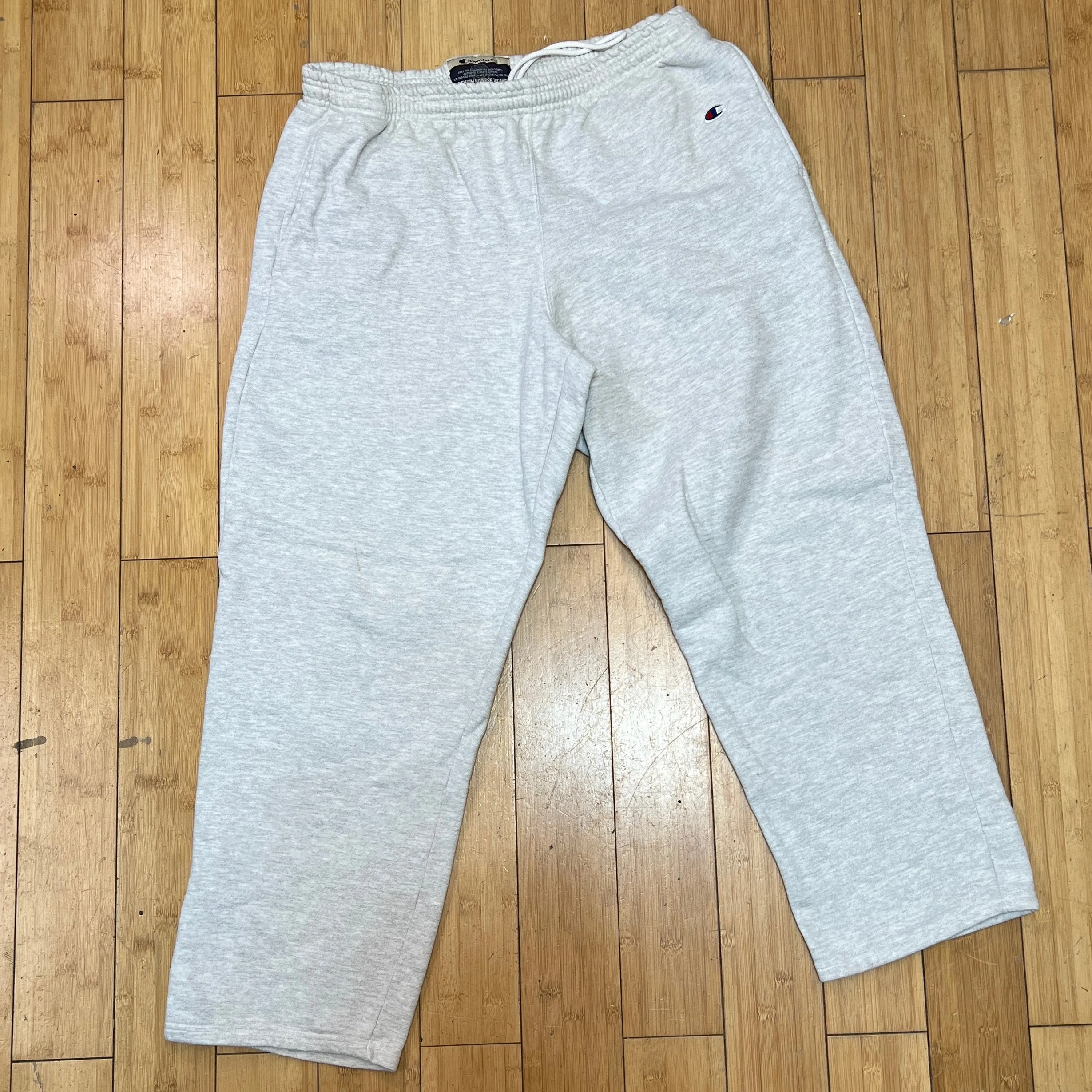 Men’s Champion Premium Reverse Weave Sweatpants Large - Grey - Side Pockets