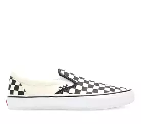 Mens Vans Classic Slip-On Comfy Skate Shoe Black And White Checker