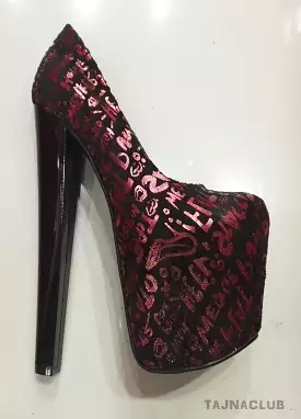 Pattern Super Platform High Heels