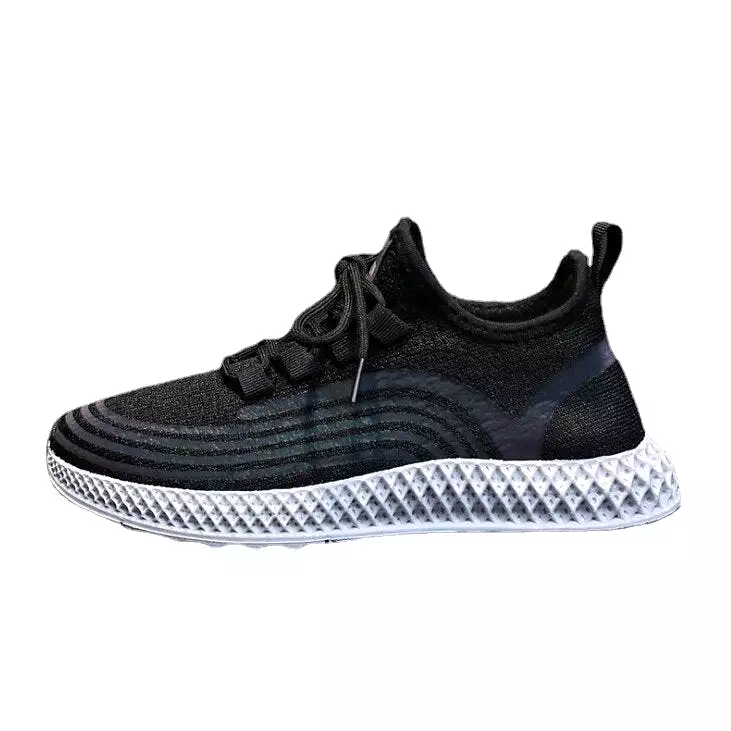 Reflective Color Running Shoes Woven Lightweight Breathable Non Slip Gym Sneakers Walking Hiking Shoes