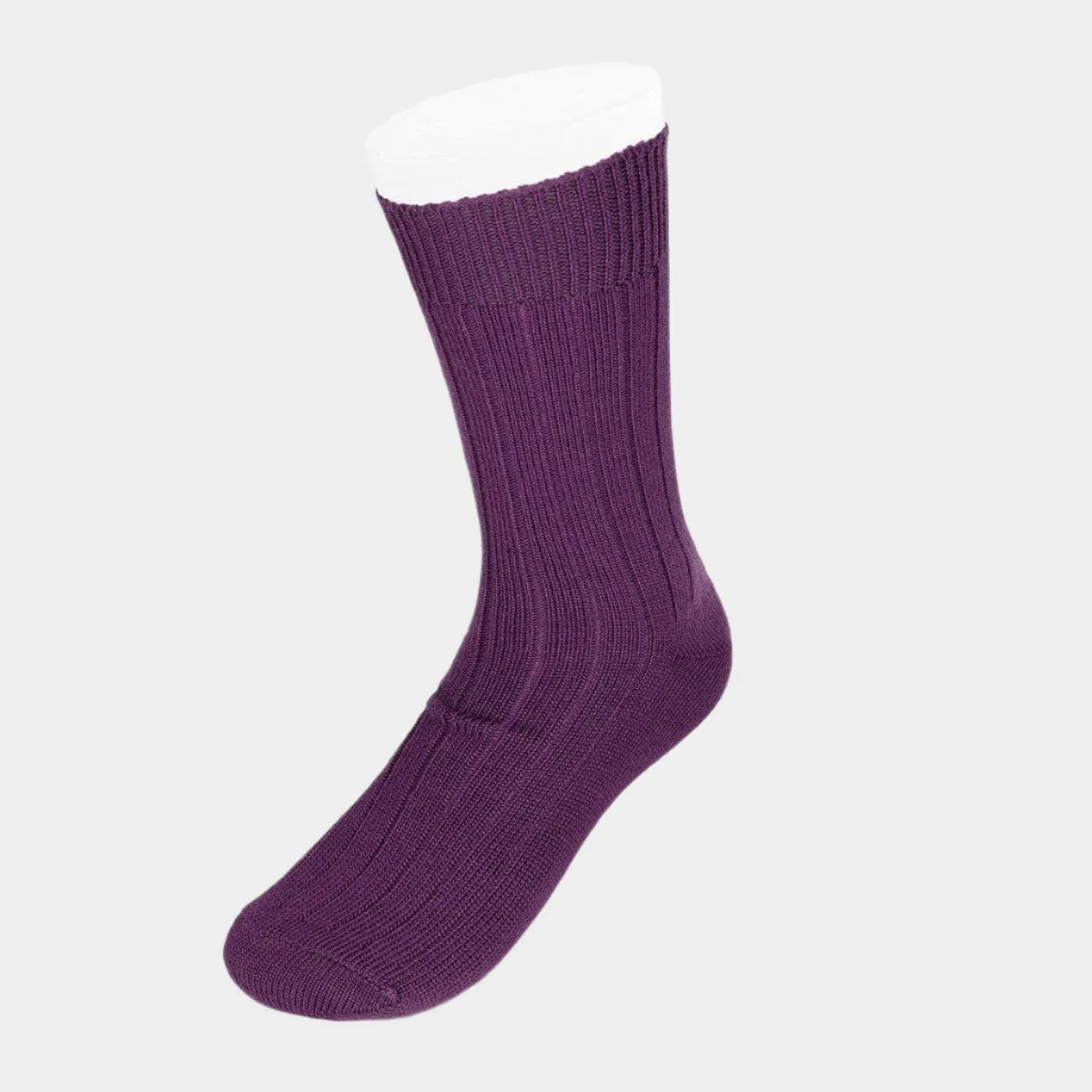 Short Purple Heavy Sports Wool Socks