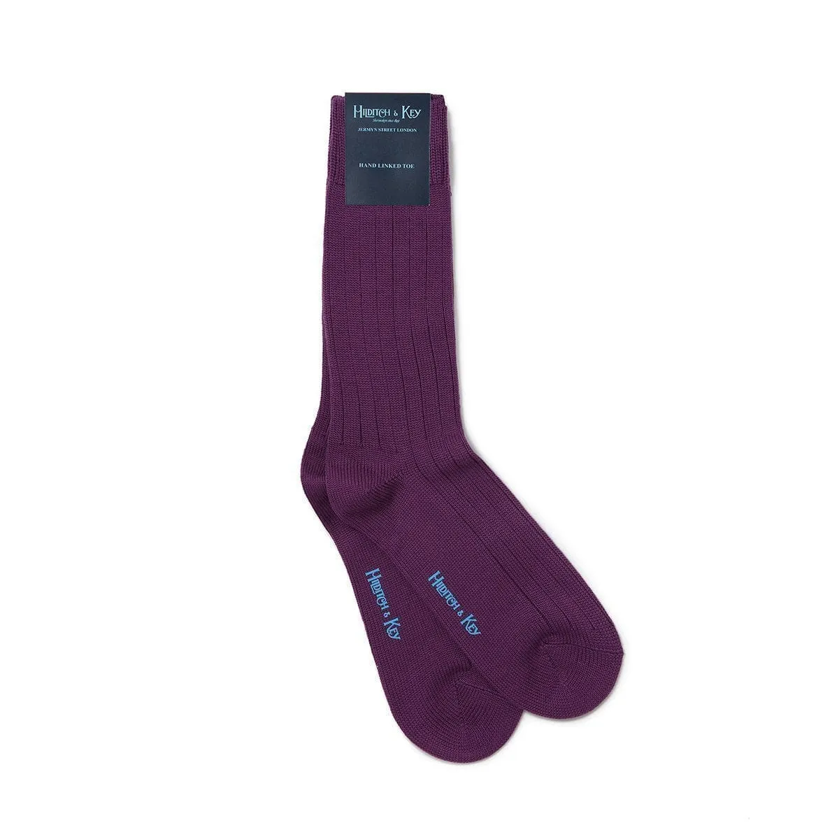 Short Purple Heavy Sports Wool Socks